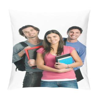 Personality  Smiling Happy Students Pillow Covers