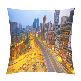 Personality  Sunset Modern City Overpass Pillow Covers