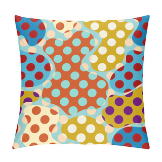 Personality  Seamless Polka Dot Pattern Pillow Covers