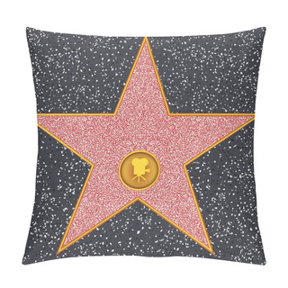 Personality  Star Classic Film Camera (Hollywood Walk Of Fame) Pillow Covers