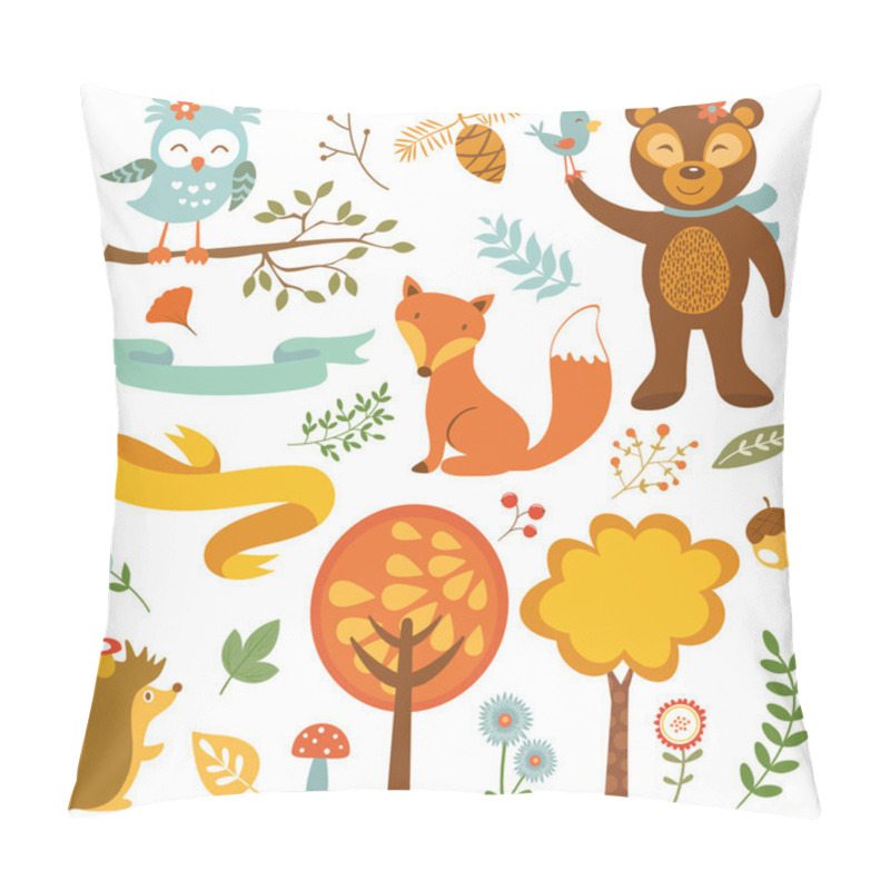 Personality  Forest animals pillow covers