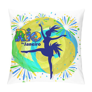 Personality  Samba Dancer For Party Celebration. Pillow Covers