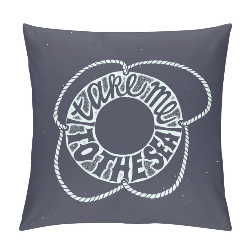 Personality  Inspiring Poster With Lifebuoy Pillow Covers