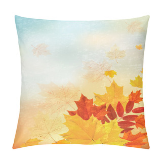 Personality  Abstract Retro Autumn Background For Your Design. Vector Pillow Covers