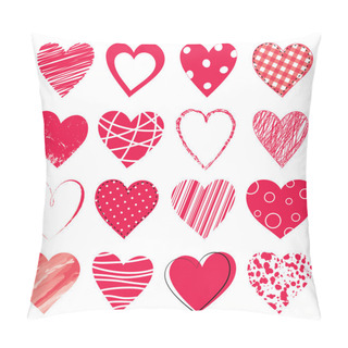 Personality  Vector Hearts Set Pillow Covers