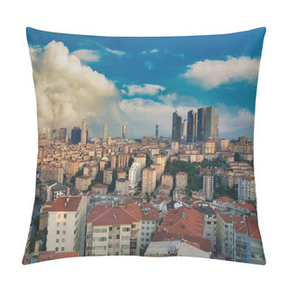 Personality  Intense Urban Sprawl And Population Growth Make Istanbul One Of The Hardest Cities To Live In. Chaotic Urbanisation In Istanbul. Pillow Covers
