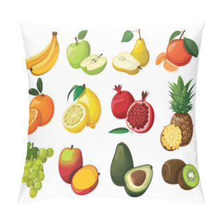 Personality  A Set Of Delicious Fruit. Pillow Covers