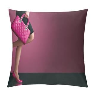 Personality  Woman Sexy Legs With Handbag Pillow Covers