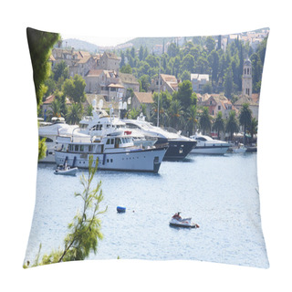 Personality  Sight Of Cavtat's Port, Croatia Pillow Covers