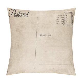 Personality  Backside Of Blank Postcard With Dirty Stain Pillow Covers