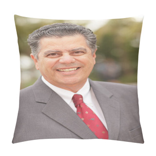 Personality  Businessman Smiling Pillow Covers