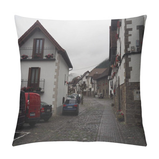 Personality  Ochagavia, Town Located In The Navarrese Pyrenees. Spain. Pillow Covers