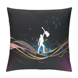 Personality  Music Men Play A Guitar Pillow Covers