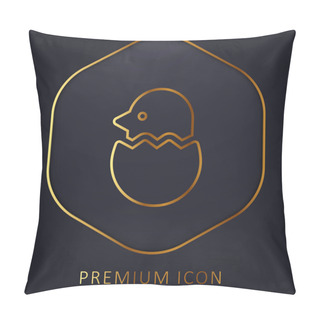 Personality  Bird Golden Line Premium Logo Or Icon Pillow Covers