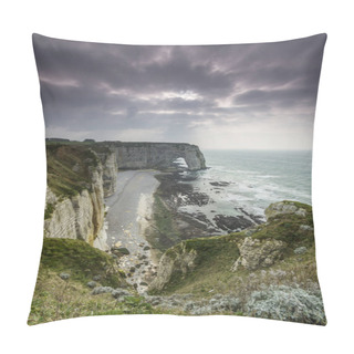 Personality  Beautiful Seascape With Rocky Shore On Sunny Day Pillow Covers