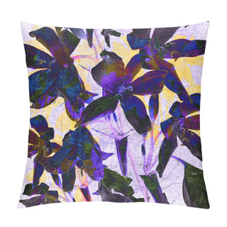 Personality  Abstract Lily Flowers Background Pillow Covers
