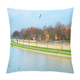 Personality  Vistula Quayside In Krakow, Poland Pillow Covers