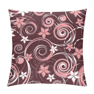 Personality  Elegant Seamless Pattern With Flowers Pillow Covers