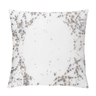 Personality  Round Frame Of Lavender Flowers Pillow Covers