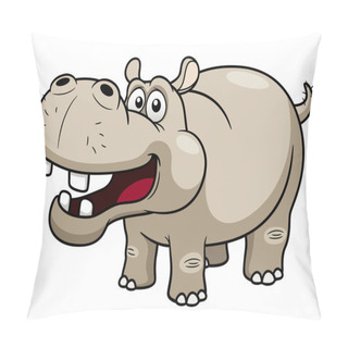 Personality  Cartoon Hippopotamus Pillow Covers
