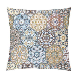 Personality  Hexagon Set Template Pillow Covers