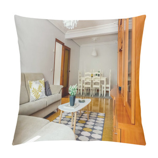 Personality  Interior Of Dinning Room And Living Room Pillow Covers