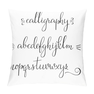Personality  Calligraphy Cursive Font Pillow Covers