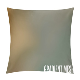 Personality  Abstract Green And Blue Blurred Gradient Background With Light.  Pillow Covers