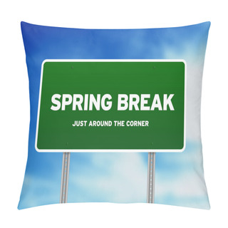 Personality  Spring Break Highway Sign Pillow Covers