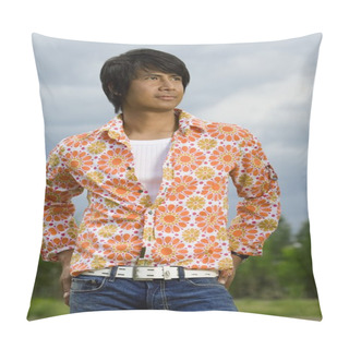 Personality  Portrait Of A Man Pillow Covers