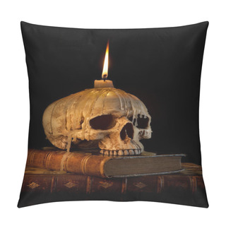 Personality  Candle On Skull 1 Pillow Covers