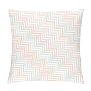 Personality  Seamless Geometric Pattern With Zigzags. Vector Illustration Pillow Covers