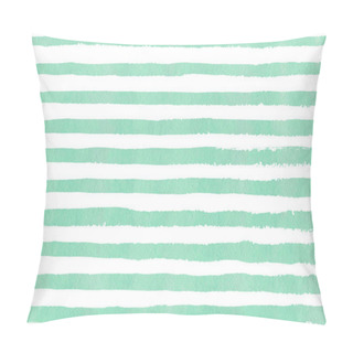 Personality  Watercolor Hand Drawn Stripe Pattern. Pillow Covers