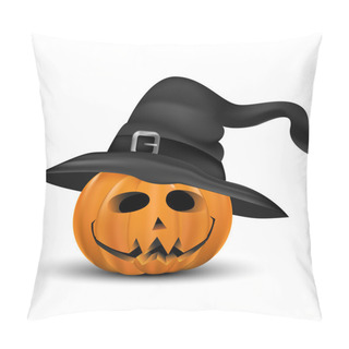 Personality  Halloween Pumpkin Realistic With Heat Pillow Covers