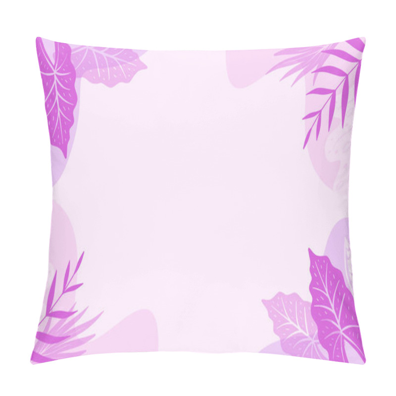 Personality  Vector modern abstract floral art vector leaves background pillow covers