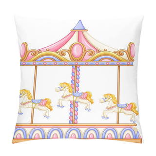 Personality  A Merry-go-round Rotating Ride Pillow Covers