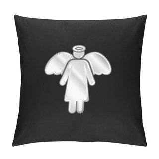 Personality  Angel Silver Plated Metallic Icon Pillow Covers