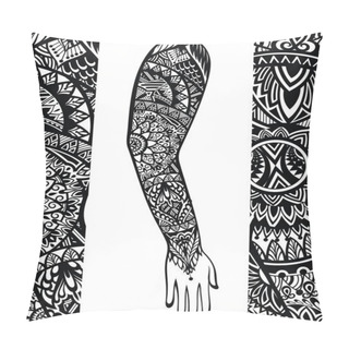 Personality  Tattoo Style For Arm Pillow Covers