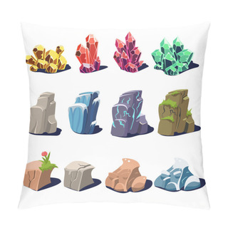 Personality  Set Of Cartoon Gem Stones Pillow Covers