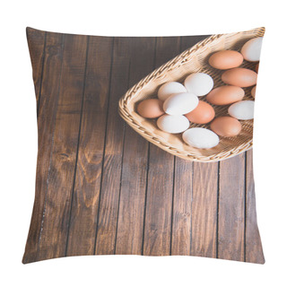 Personality  Chicken Eggs In Basket Pillow Covers