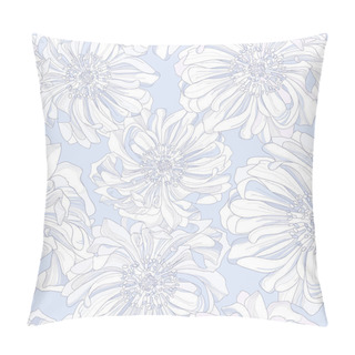 Personality  Seamless Pattern Of Botanical Flowers And Petals. Pillow Covers