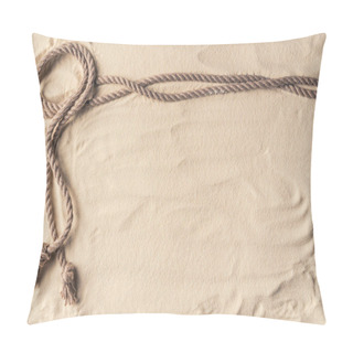 Personality  Knotted Rope Frame On Light Sand Pillow Covers