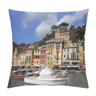 Personality  Italy, Italia, Liguria, Riviera Di Levante Portofino, Boat Harbour, Europe Pillow Covers