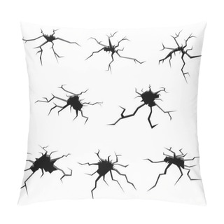 Personality  Holes And Cracks On Ground Pillow Covers