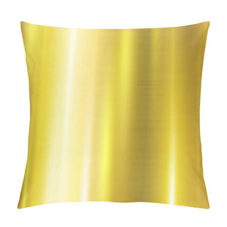 Personality  Abstract Background Texture Metal Gold With White And Yellow Highlights - Illustration Pillow Covers
