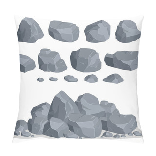 Personality  Rock Stone Set Pillow Covers