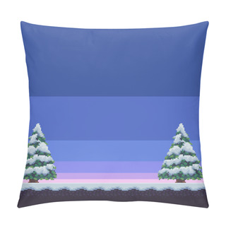 Personality  Pixel Art Winter Pillow Covers