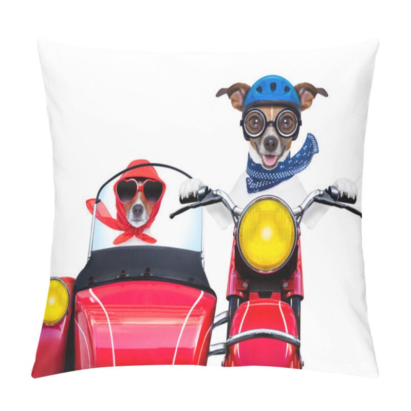 Personality  motorbike dogs pillow covers