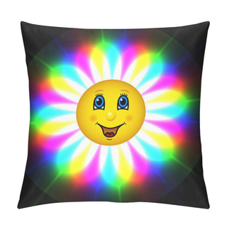 Personality  Happy Bloom Sun Pillow Covers
