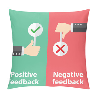 Personality  Positive And Negative Feedback Pillow Covers